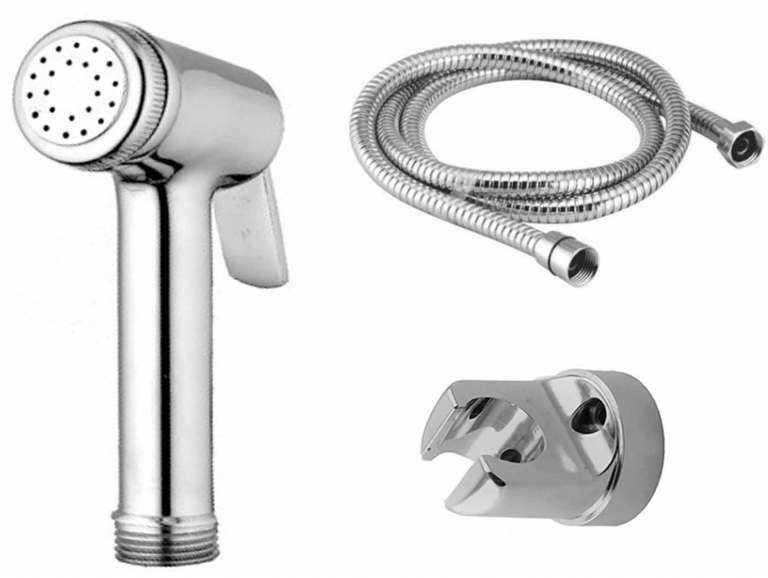Bluflow Health Faucet Economy with ABS Hook and 1m C.P Shower Tube