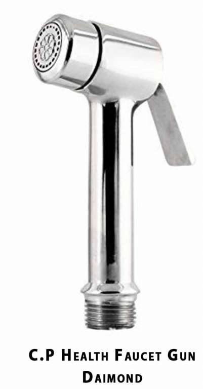 Bluflow Health Faucet Diamond with C.P Hook and 1m C.P Shower Tube