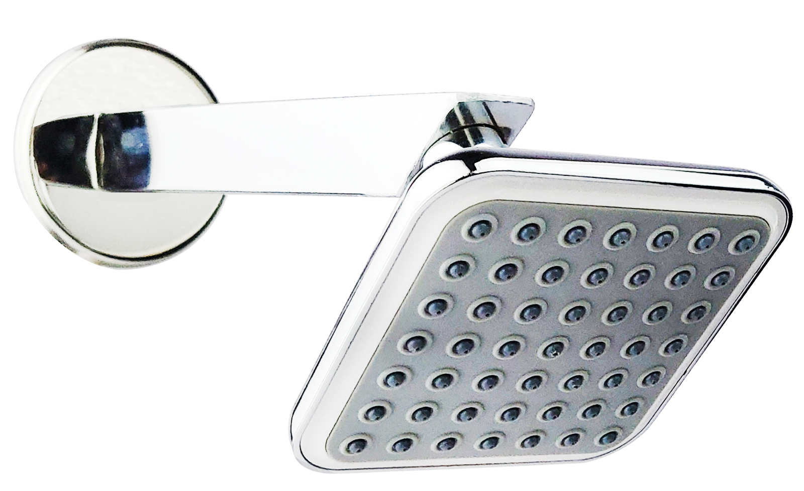 Overhead Shower opal squaro with 9 Inch sq.Shower Arm and CP.flange