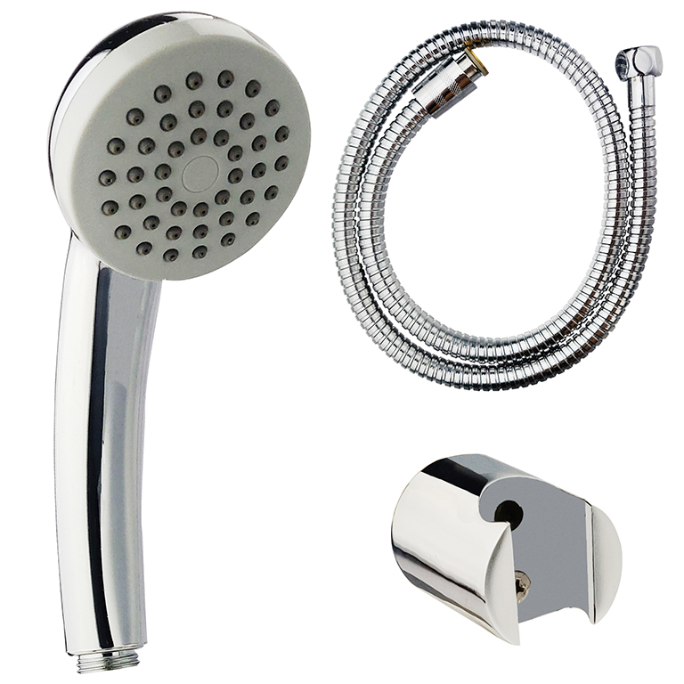 Hand Shower Dixcy with 1m C.P Shower Tube and Brass Hook