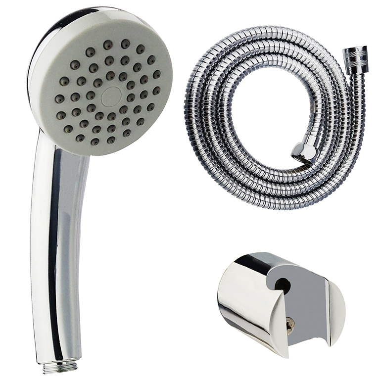 Hand Shower Dixcy with 1.5m C.P Shower Tube and Brass Hook