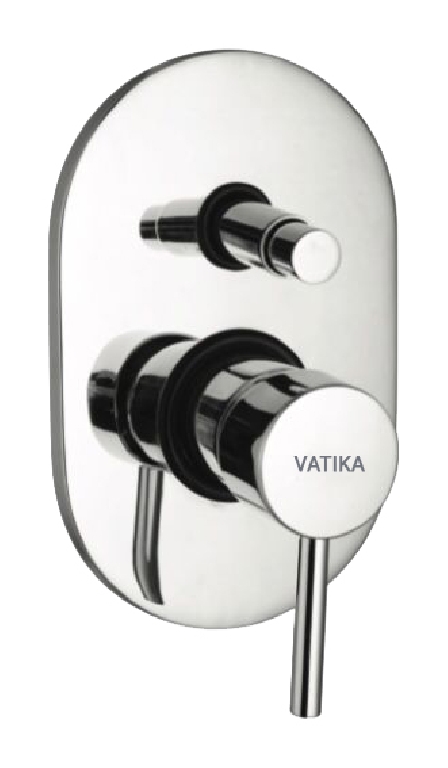 Vatika 4-way Super High Flow Diverter Flora 46mm cartridge with concealed body and Exposed parts