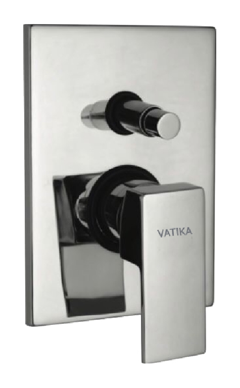 Vatika 4-way Super High Flow Diverter Square 46mm cartridge with concealed body and Exposed parts