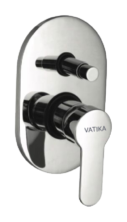 Vatika 4-way Super High Fusion Diverter Square 46mm cartridge with concealed body and Exposed parts