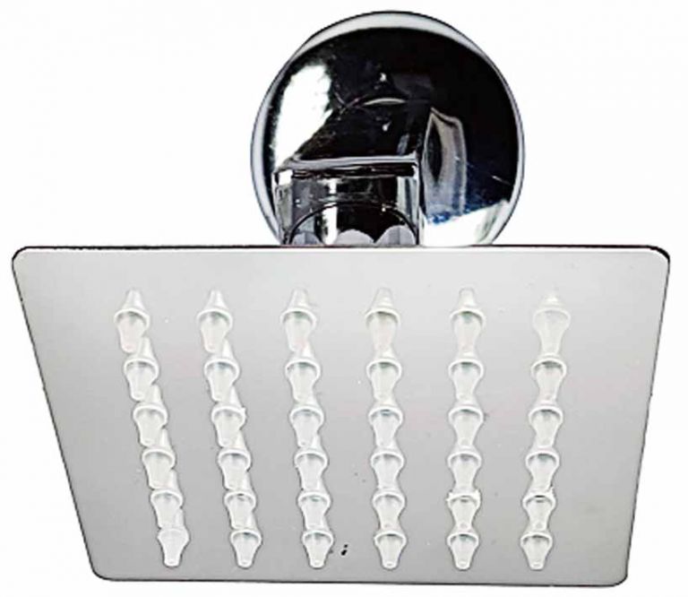 Overhead Heavy Shower 4x4 Ultra Slim with 9" inch Square Shower Arm and C.P Flange(Set of 4)