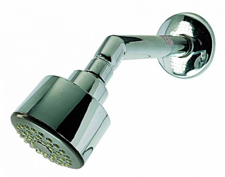 Overhead Shower Tarim with 7" Inch Round Shower Arm and C.P Flange(Set of 2)