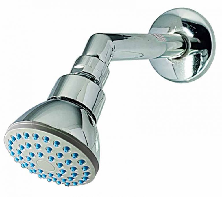 Overhead Shower Bell with 7" Inch Round Shower Arm and C.P Flange(Set of 2)