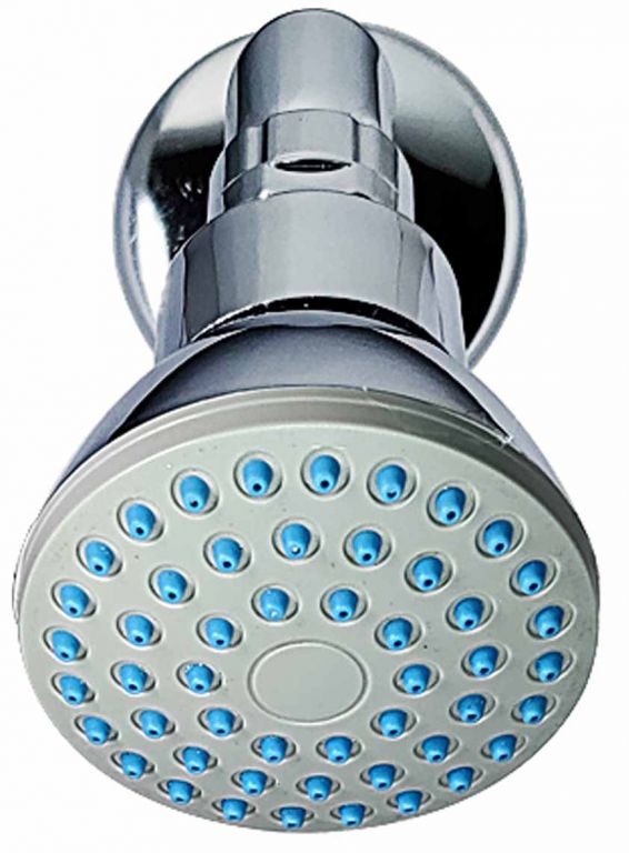 Overhead Shower Torch with 7" Inch Round Shower Arm and C.P Flange
