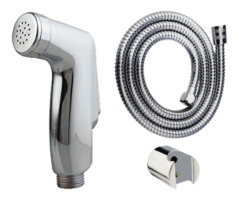 Bluflow Health Faucet Set Hansa with 1.5m Shower Tube and Brass Hook
