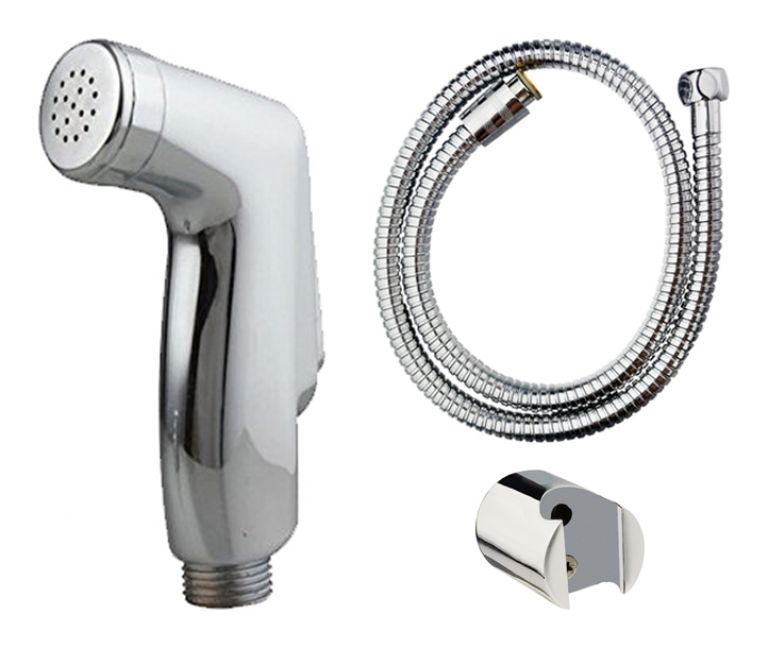 Bluflow Health Faucet Set Hansa with 1m Shower Tube and Brass Hook