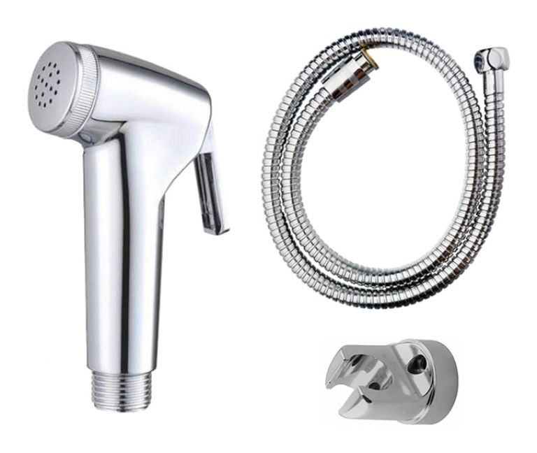 Pvc Health Faucet Set Continental with 1m Shower Tube and ABS Hook